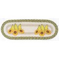 H2H 13 x 36 in. OP-9-120 Pears & Sunflowers Oval Patch Runner H22548540